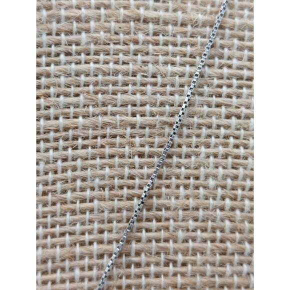 FAS 925 Sterling Silver Butterfly Pendant Crystal Accents Sterling Box Chain 20" - Picture 5 of 8